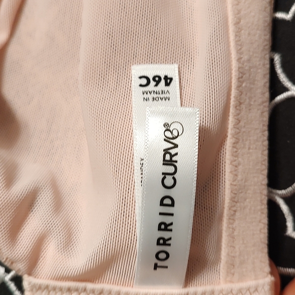 ❤️NWT Torrid Curves Brand Ladie's Baby Pink Push Up Plunge Underwire Bra, 46C - Picture 10 of 12